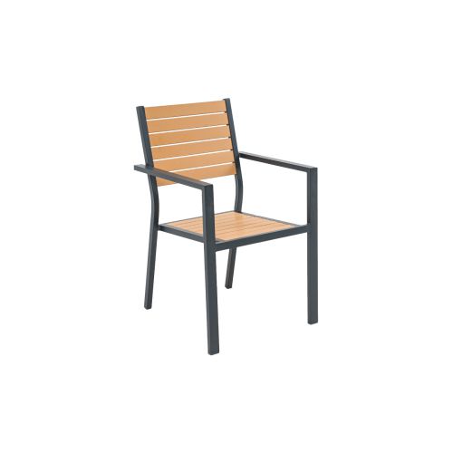 Gartensessel Atlanta Aluminium - Aluminiumfarbe: anthrazit, Tiefe: 600 mm, Breite: 550 mm, Höhe: 870 mm