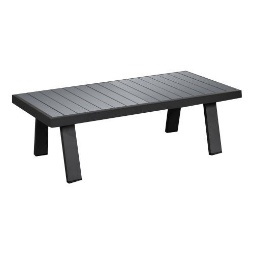 Kaffeetisch Lissabon aus Aluminium - Farbe: anthrazit, Maße: 1210 x 600 x 390 mm