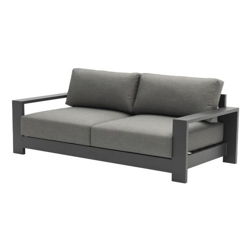 Loungesofa 3-Sitzer London aus Aluminium - Farbe: anthrazit, Maße: 2150 x 840 x 670 mm