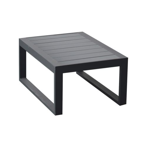 Beistelltisch Lissabon aus Aluminium - Farbe: anthrazit, Maße: 690 x 500 x 320 mm