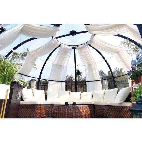 Vorhang Komplettset weiß - für Pavillon Ø 460 cm