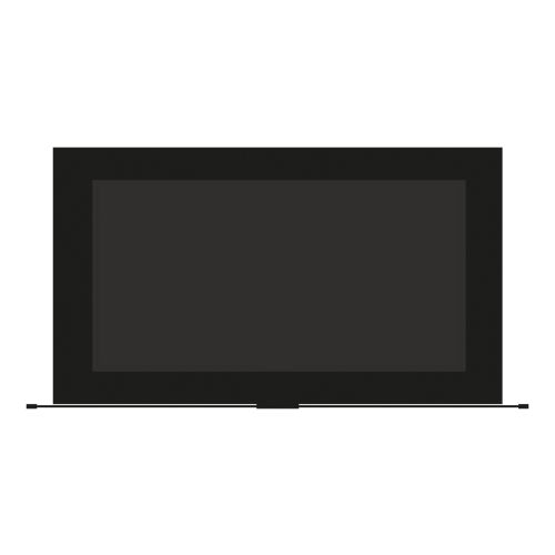 Glas Element VSG aus ESG ca. 10 mm mit Photovoltaik - Breite: 140 cm, Höhe: 80 cm, Leistung: 110 Wp, schwarz