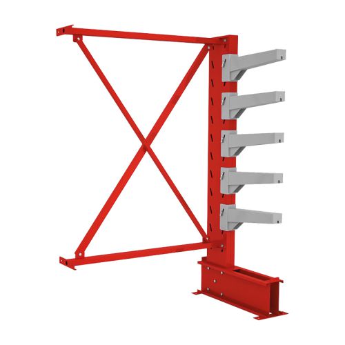 Erweiterungsset für Kragarmregal Mod. Heavy - Höhe: 2003 mm, Breite: 1350 mm, Tiefe gesamt: 830 mm