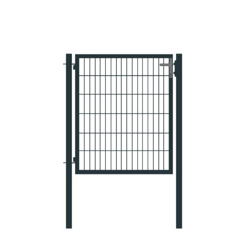Rohrrahmentor Basic 1-flügelig - Ausführung: anthrazit beschichtet, Höhe: 123 cm, Durchgangslichte: ca. 87 cm