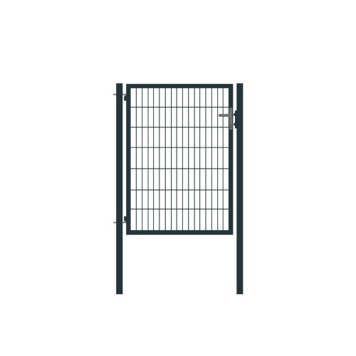 Rohrrahmentor Basic 1-flügelig - Ausführung: anthrazit beschichtet, Höhe: 143 cm, Durchgangslichte: ca. 87 cm