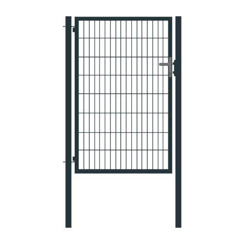 Rohrrahmentor Basic 1-flügelig - Ausführung: anthrazit beschichtet, Höhe: 163 cm, Durchgangslichte: ca. 87 cm