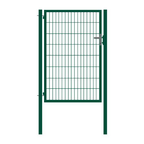 Rohrrahmentor Basic 1-flügelig - Ausführung: grün beschichtet, Höhe: 163 cm, Durchgangslichte: ca. 87 cm