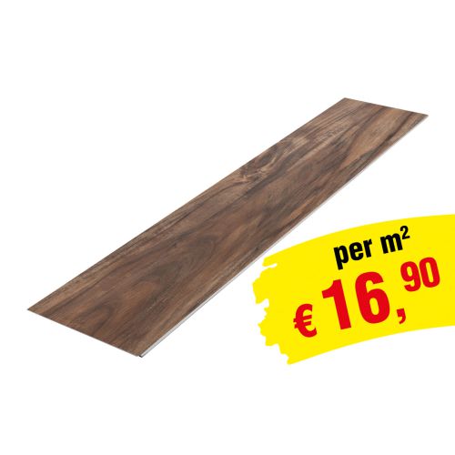 Vinylboden SPC Clicksystem 1220 x 229 x 6,5 mm (LxBxH) - Modell: CHOPIN Walnuss Dekor