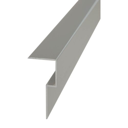 Aluminium Abschlussprofil – Farbe: grau, Länge: 2,25 m