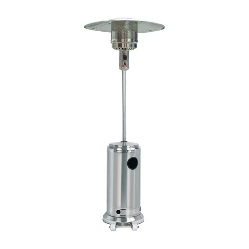Gas Terrassenstrahler JULE ES - Material: Edelstahl, Durchmesser Ø: 455 mm, Höhe: 2210 mm, Leistung: bis zu 13 kW