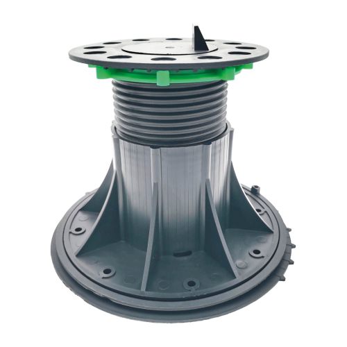 Stelzlager für Terrassenunterkonstruktion - Höhe: 200-295 mm, verstellbar: an der Grundplatte