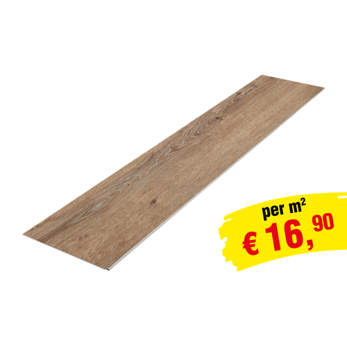 Vinylboden SPC Clicksystem 1220 x 229 x 6,5 mm (LxBxH) - Modell: STRAUSS Eiche Dekor