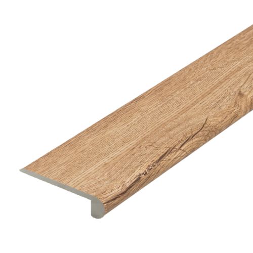 Stufenauflage Vollprofil für Click Vinyl, 2400 x 115 x 25 mm - Modell: HAYDN Eiche Dekor