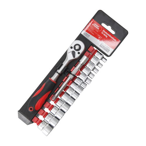 Ratschen-Set 15-teilig 1/4" mit Verlängerung