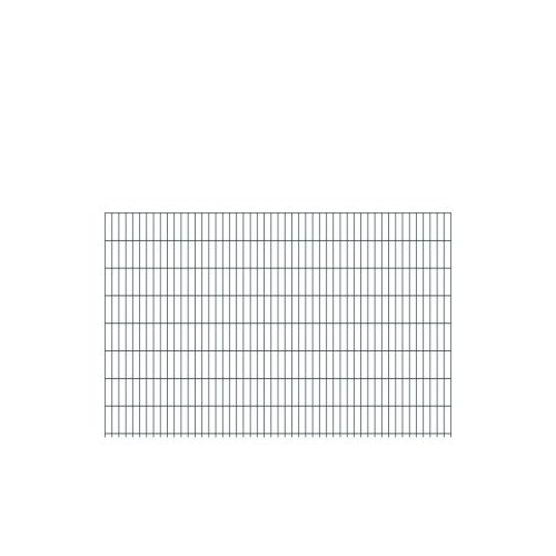 Doppelstabmattenzaun David 6/5/6 mm - Ausführung: anthrazit beschichtet, Höhe: 163 cm, Länge: 251 cm