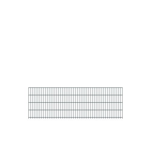Doppelstabmattenzaun Goliath 8/6/8 mm - Ausführung: anthrazit beschichtet, Höhe: 83 cm, Länge: 251 cm