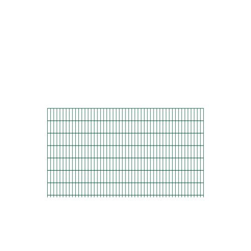 Doppelstabmattenzaun Goliath 8/6/8 mm - Ausführung: grün beschichtet, Höhe: 143 cm, Länge: 251 cm