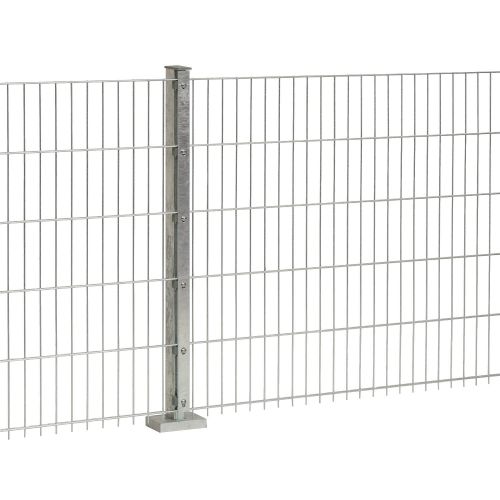 Doppelstabmattenzaun Goliath 8/6/8 mm - Ausführung: verzinkt, Höhe: 183 cm, Länge: 251 cm