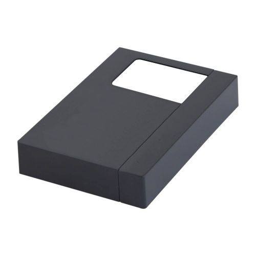 Abdeckung für Fußplatten in Aluminium rechts – Farbe: anthrazit, Breite: 156 mm, Tiefe: 106 mm, Höhe: 28 mm