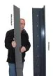 Eckverbinder für Gabionenwand Easy - Ausführung: anthrazit beschichtet, Höhe: 143 cm