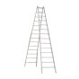 Alu-Sprossen Stehleiter Mod. 000 - Sprossenanzahl: 2 x 14, Länge: 4,02 m
