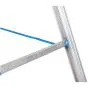 Alu-Sprossen Stehleiter Mod. 000 - Sprossenanzahl: 2 x 4, Länge: 1,22 m