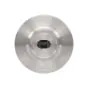Edelstahl Glashalter Ø 60 mm beidseitig für Flachmontage inkl. 8 mm Gummi