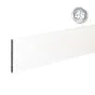 Alu Querlatte 20 x 200 mm - Farbe: weiß, Länge: 250 cm, Höhe: 20 cm