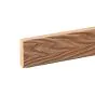 Abschluss Terrassendielen WPC - Länge: 2900 mm, Querschnitt: 50 x 15 mm, Farbe: Holzoptik dunkelbraun