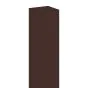 Alu Pfosten 100 x 100 x 4 mm - Farbe: schokobraun, Länge: 601 cm