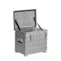 Alu Transportkiste Mod. F - Riffelblech - Außenmaß LxBxH: 522 x 369 x 440 mm, Rauminhalt: 70 l