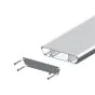 Aluminiumstufe rutschhemmend inkl. 2 Deckel und Schrauben