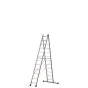 Euro-Profi Mehrzweckleiter 2-tlg. Mod. S306 - Sprossenanzahl: 2 x 12, max. Arbeitshöhe: 7,25 m
