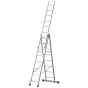 Euro-Profi Mehrzweckleiter 3-tlg. Mod. S307 - Sprossenanzahl: 3 x 8, max. Arbeitshöhe: 6,80 m