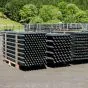 Recyclingpfosten mit Spitze (rund) - Durchmesser: 10 cm, Länge: 230 cm