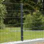 Zaunpfosten Mod. P - Ausführung: anthrazit beschichtet, für Zaunhöhe: 203 cm, Länge: 260 cm, Befestigungspunkte: 11
