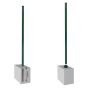 Zaunpfosten Mod. Uni 48 - für max. Zaunhöhe: 81 cm, Länge: 130 cm, Farbe: grün