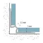 Innenprofil Alu für 5 mm Böden - Farbe: silber, Länge: 2700 mm