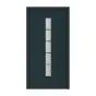 Alu-Kunststoff Haustür Fortuna - 1100 x 2100 mm (B x H) - Farbe: anthrazit, Anschlag: DIN-links