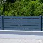 Aluzaun Sichtschutz Dublin Latten-Paket (6 Stück) - Höhe: 85 cm, Breite: 250 cm, Farbe: anthrazit