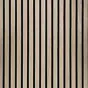 Akustikpaneele für Decke & Wand - Modell: Eiche hell - künstliches Holzfurnier, Maße: 2400 x 600 x 21 mm, Stück: 2, Packungsinhalt: ca. 2,88 m²