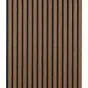 Akustikpaneele für Decke & Wand - Modell: Mittelbraun - künstliches Holzfurnier, Maße: 2400 x 600 x 21 mm, Stück: 2, Packungsinhalt: ca. 2,88 m²