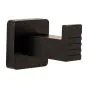 Garderobenhaken aus Metall – schwarz matt, 100 mm