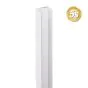 Alu U-Profil 2-teilig für 44 mm Profile - Farbe: grau 5S, Länge: 100 cm