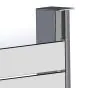 Alu U-Profil stirnseitige Montage für 44 mm Profile - Farbe: dunkelgrau 5S, Länge: 200 cm