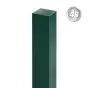Alu Pfosten 60 x 60 x 3 mm - Farbe: grün, Länge: 100 cm