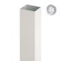 Alu Anfangs- oder Endpfosten 100 x 100 x 4 mm - Länge: 200 cm, Farbe: grau