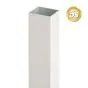 Alu Pfosten 100 x 100 x 4 mm - Farbe: grau 5S, Länge: 300 cm