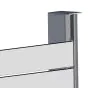 Alu U-Profil stirnseitige Montage für 20 mm Profile, Ausführung: Eck- und Endsteher  - Farbe: dunkelgrau 5S, Länge: 100 cm