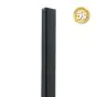 Alu U-Profil stirnseitige Montage für 20 mm Profile, Ausführung: Eck- und Endsteher  - Farbe: anthrazit 5S, Länge: 200 cm
